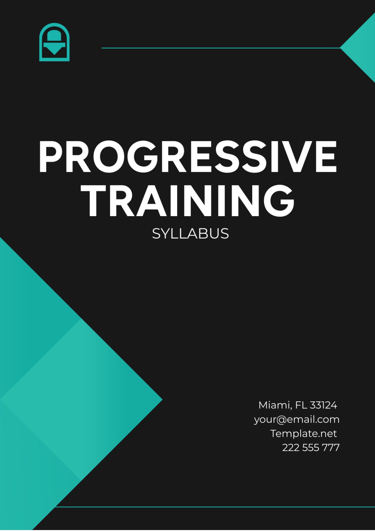 Progressive Training Syllabus Template