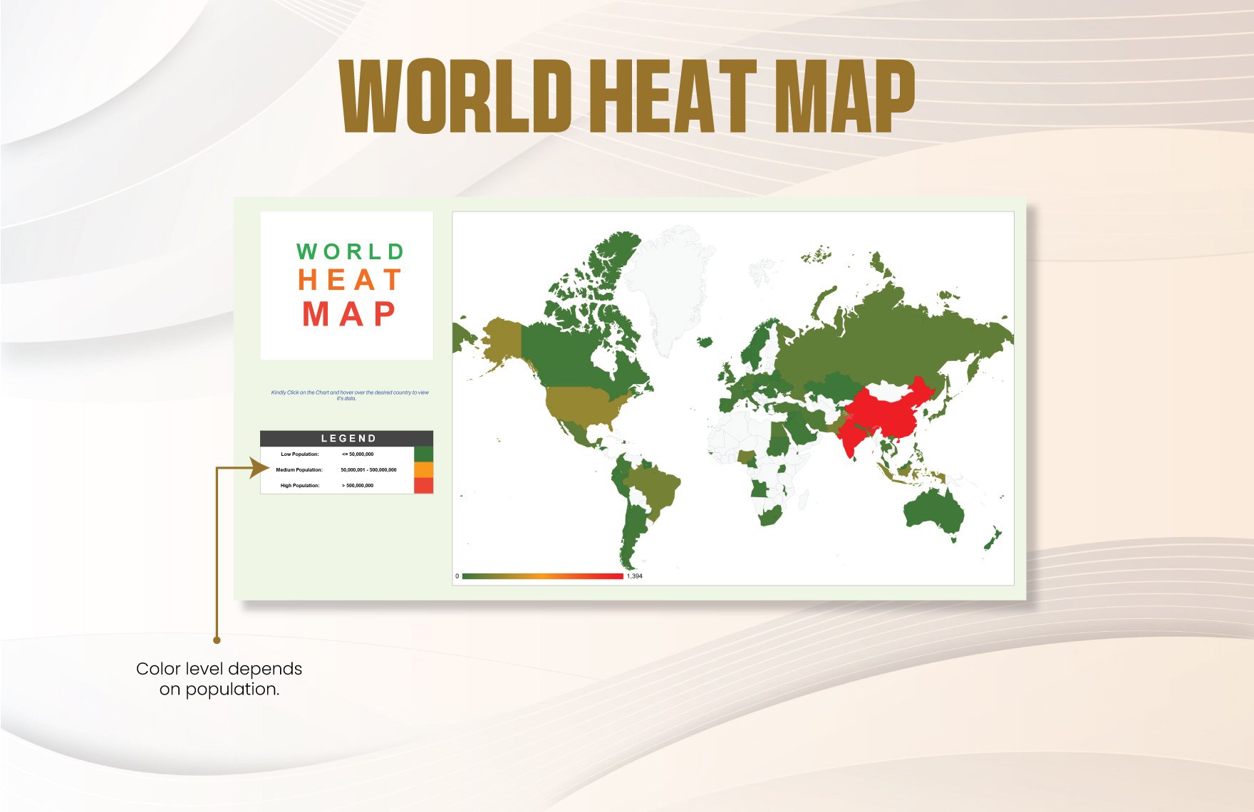 World Heat Map Template