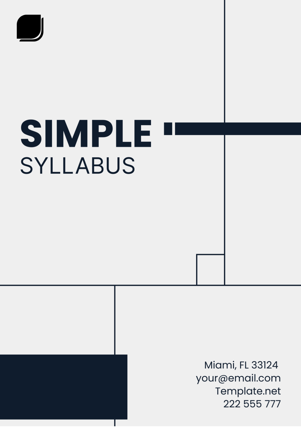 Simple Syllabus Template - Edit Online & Download Example | Template.net