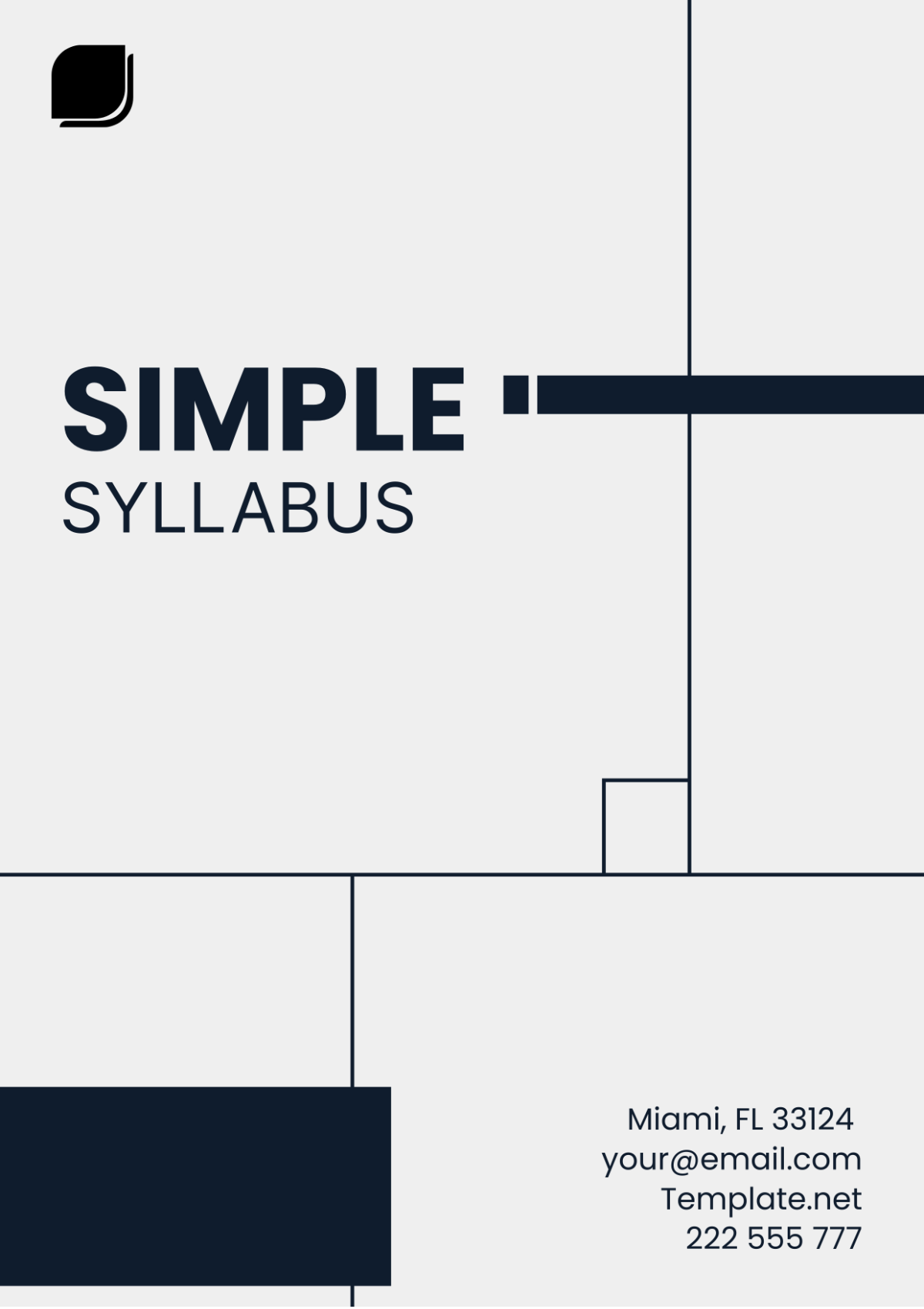 Free Simple Syllabus Template