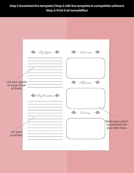 Elegant Planner Template - Word, Apple Pages | Template.net