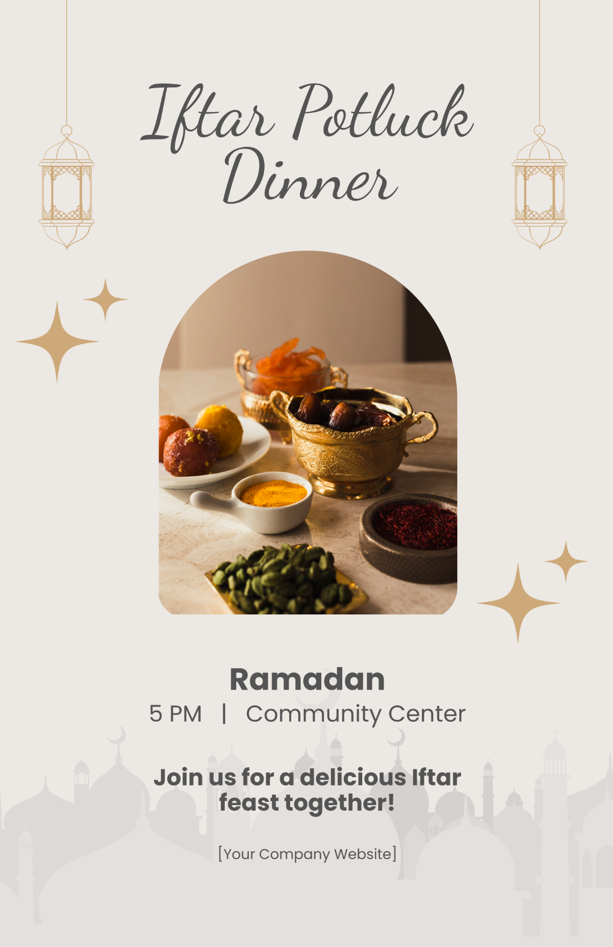 Free Aesthetic Ramadan Activities Poster Template