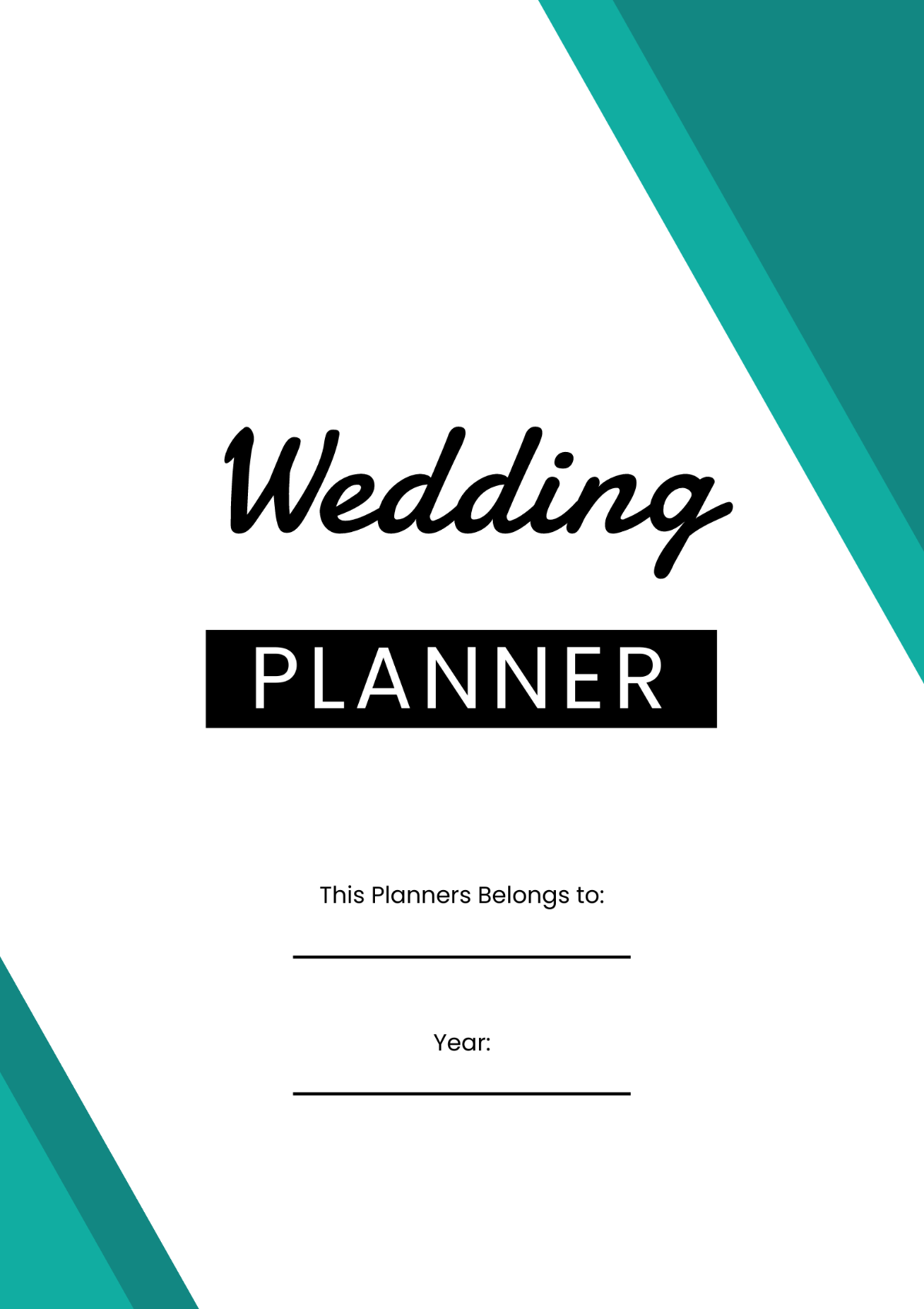 Sample Wedding Planner Template