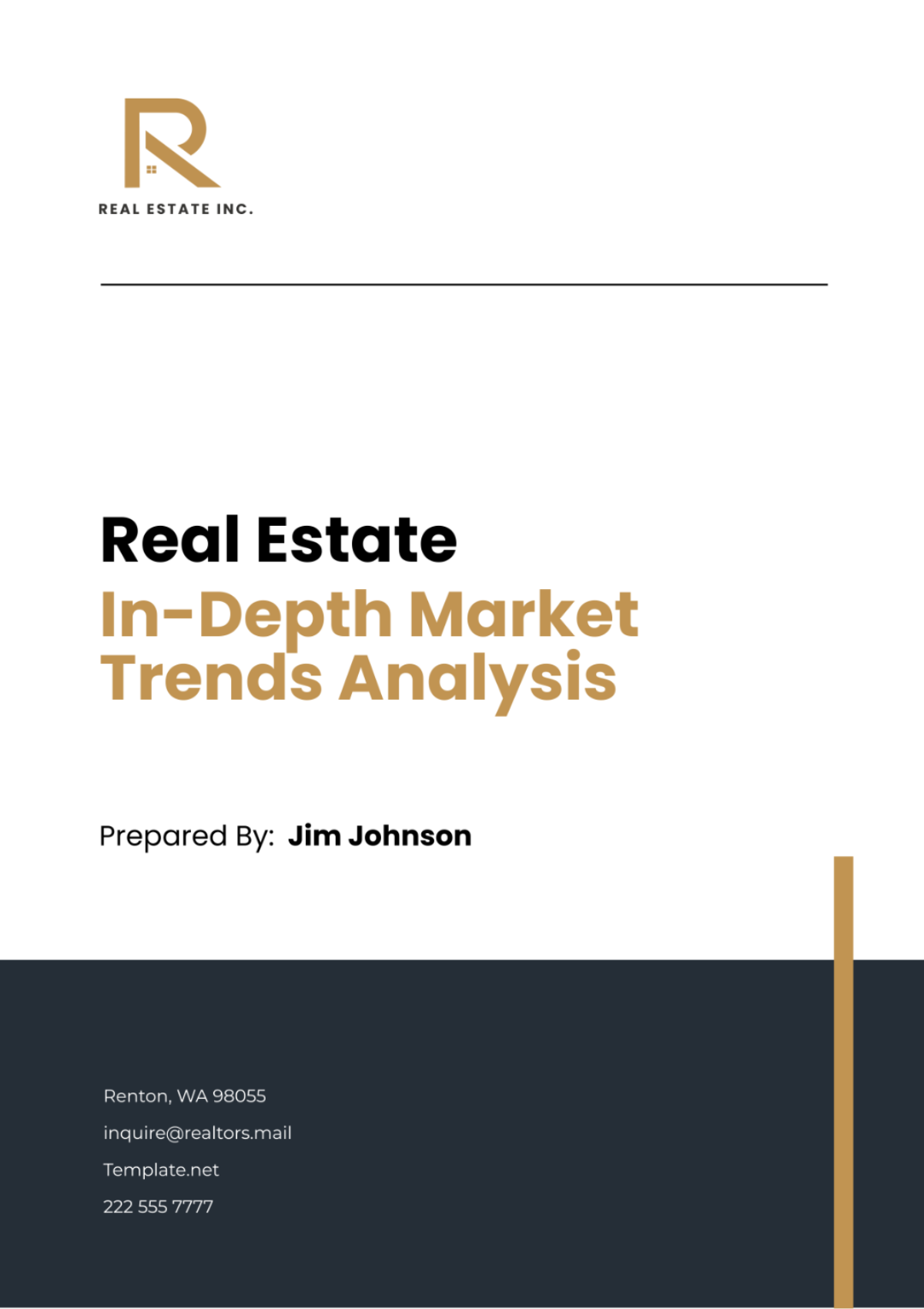 Real Estate In-Depth Market Trends Analysis Template - Edit Online & Download