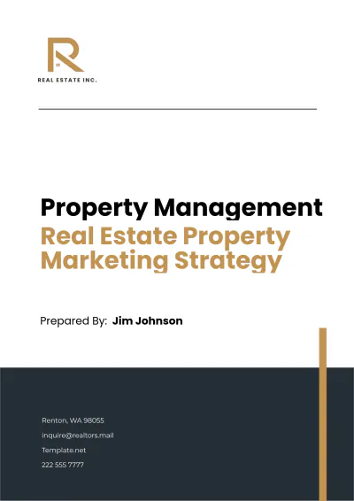 Free Real Estate Property Marketing Strategy Template to Edit Online