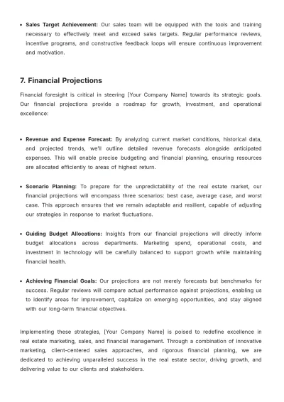 Free Real Estate Property Marketing Strategy Template to Edit Online