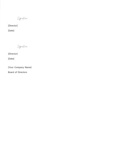 Free Real Estate Investment Resolution Template to Edit Online