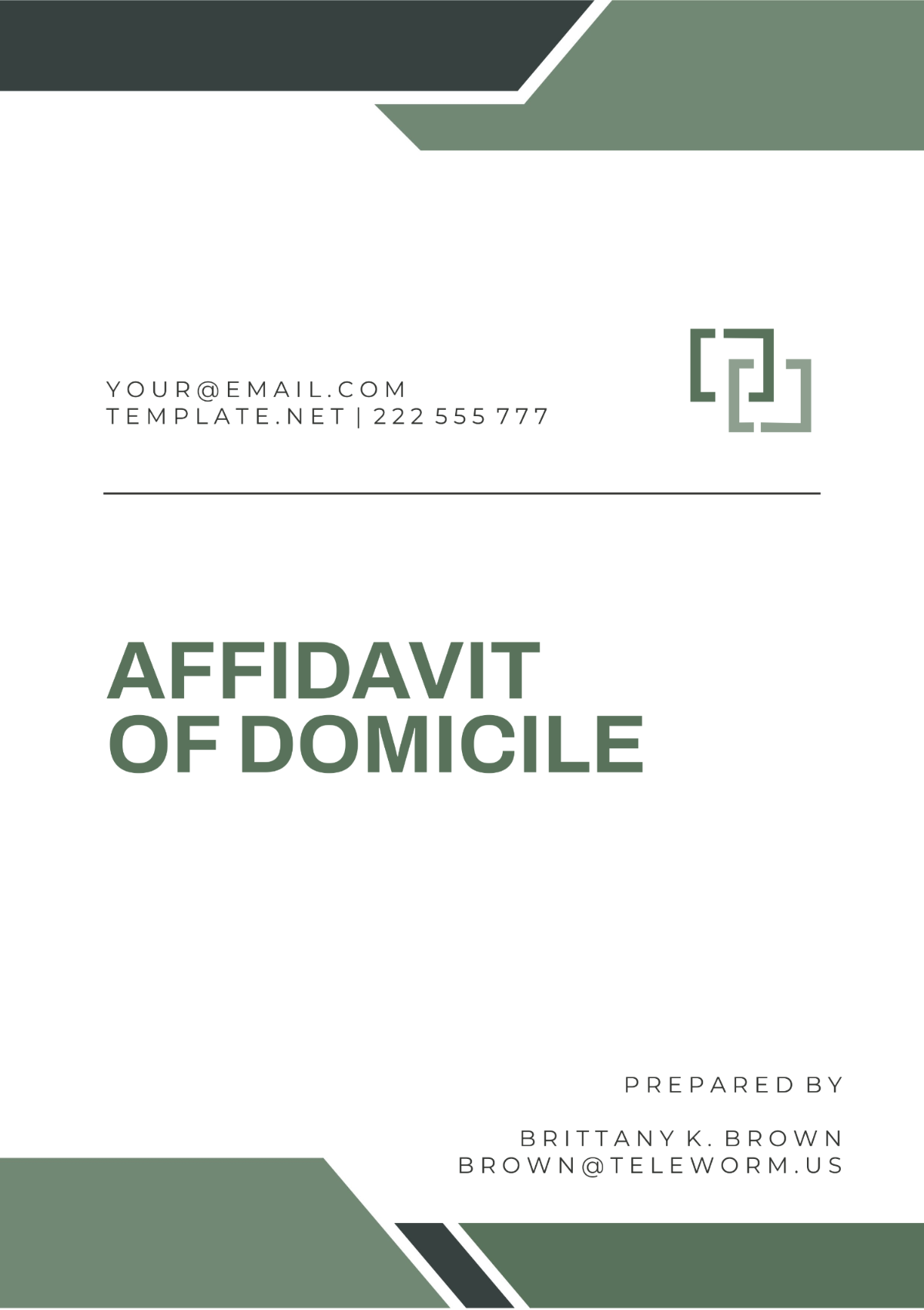 California Affidavit of Domicile Template - Edit Online & Download