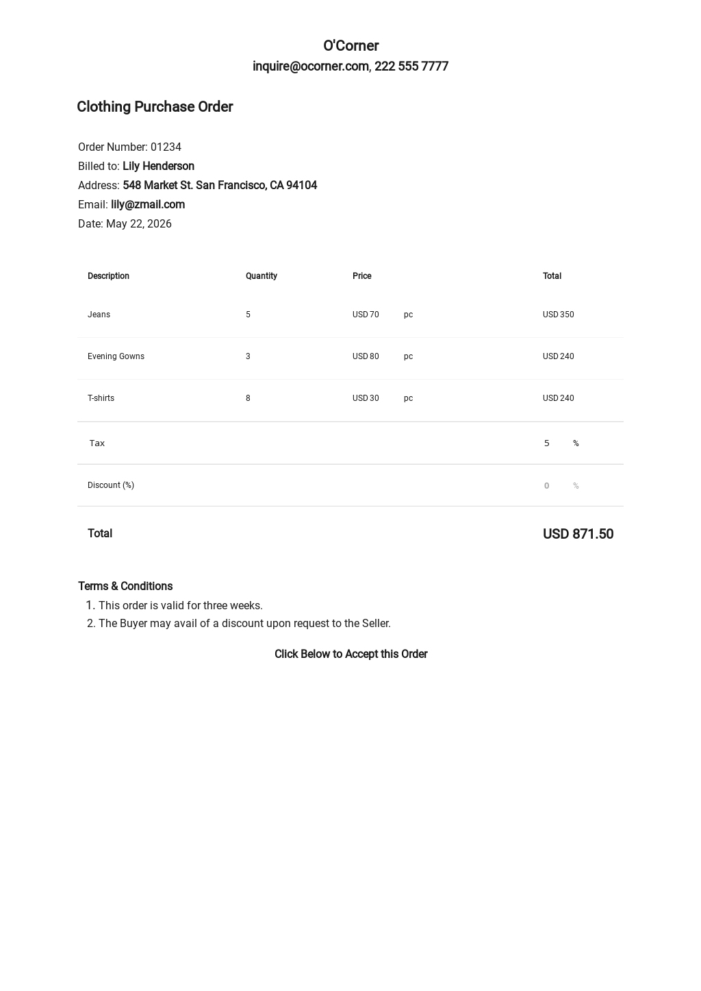 Blank Purchase Order Template Free PDF Google Docs Google Sheets