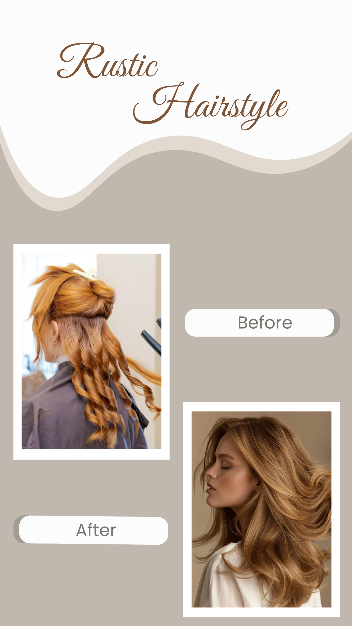 Photos Rustic Hairstyle Instagram Story - Edit Online & Download