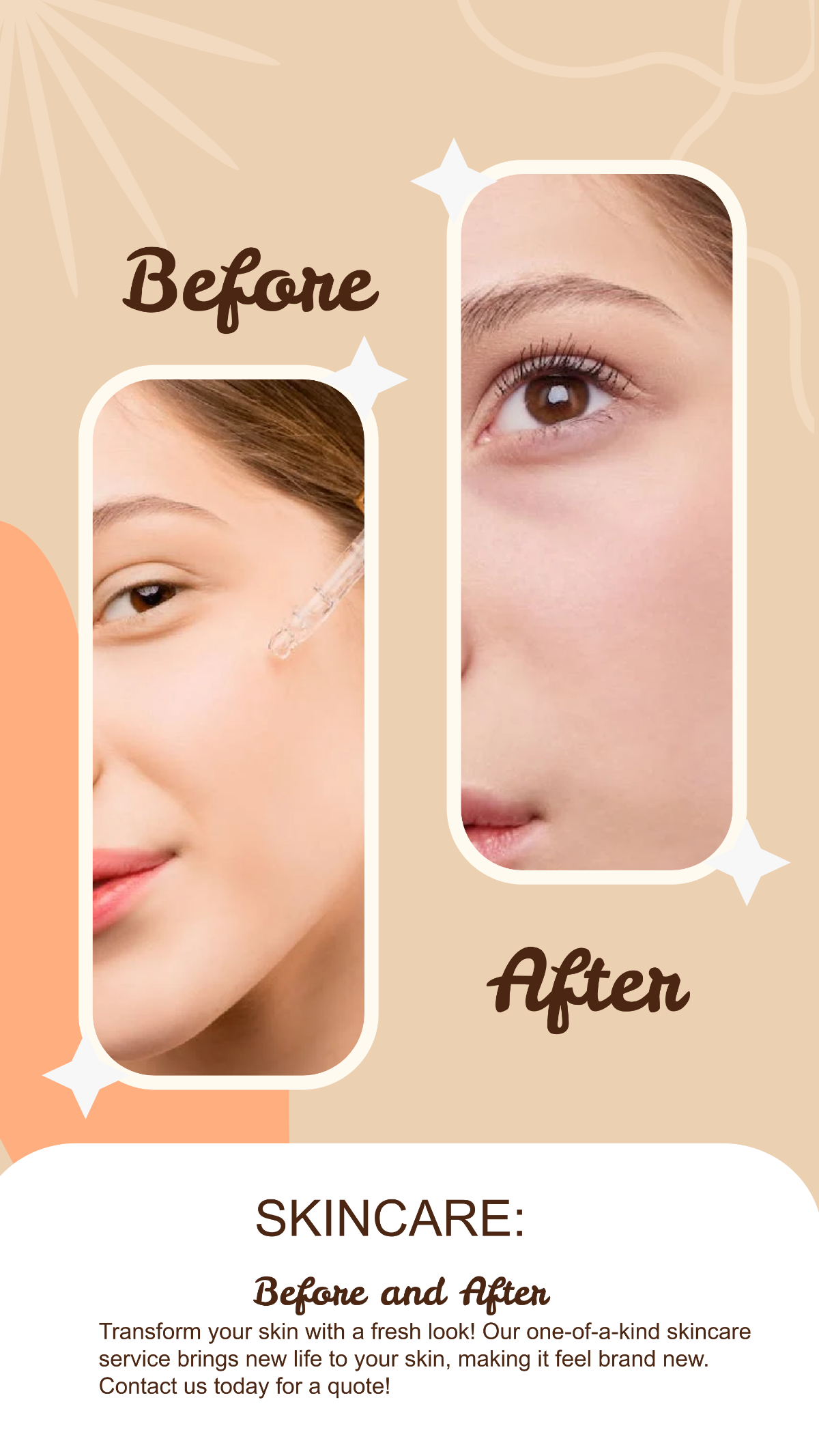 Skincare Before and After Facebook Post