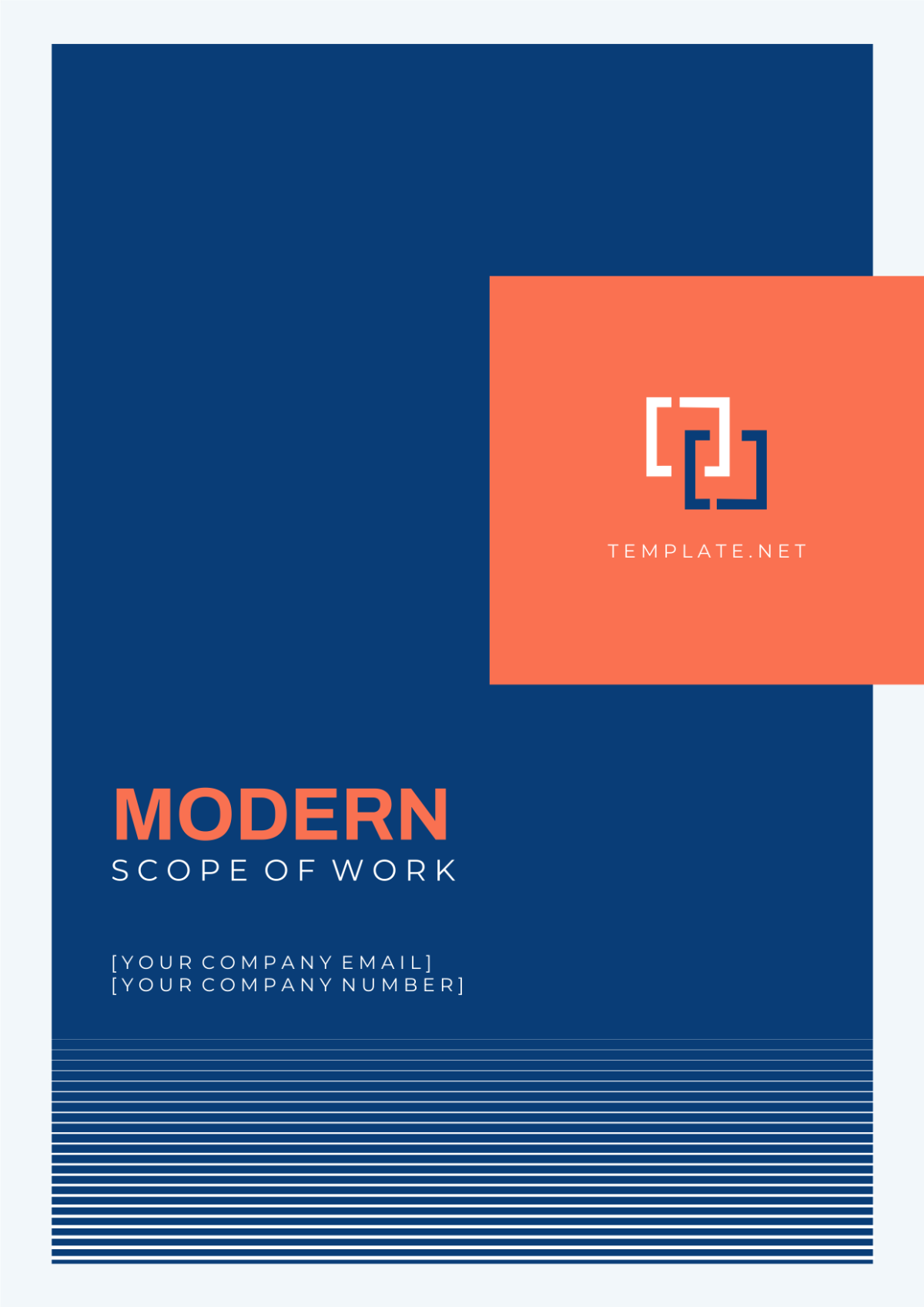 Modern Scope of Work Cover Page