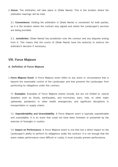 Free Real Estate Eco-Friendly Landscaping Contract Template to Edit Online