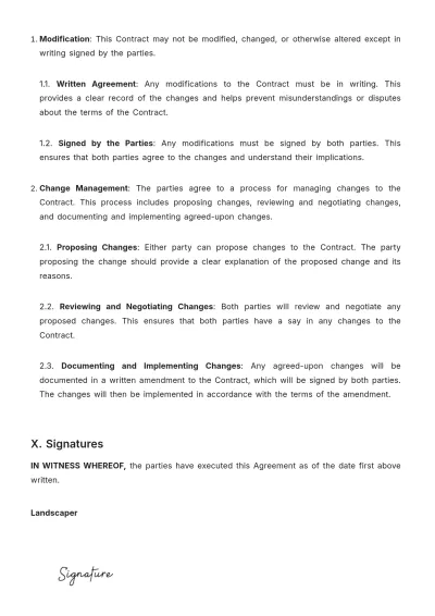 Free Real Estate Eco-Friendly Landscaping Contract Template to Edit Online