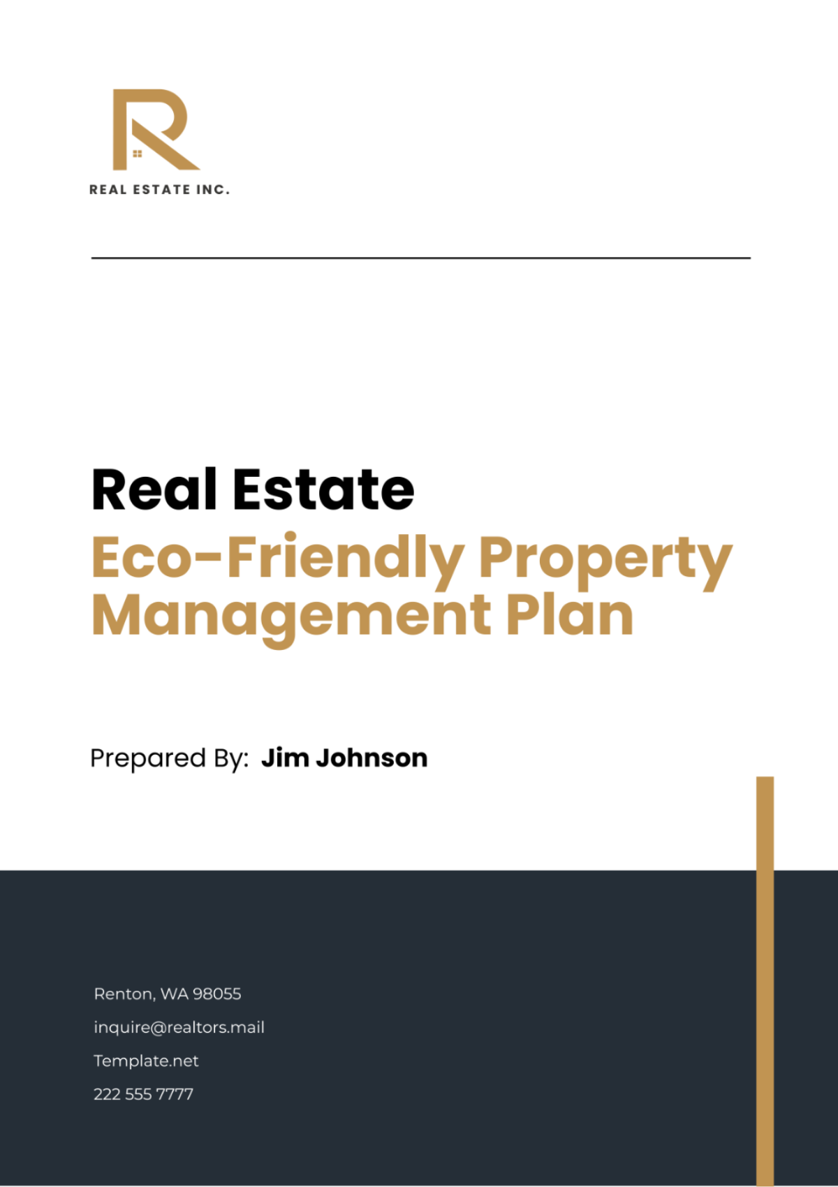 Free Real Estate Eco-Friendly Property Management Plan Template