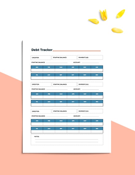Editable Printable Financial Planner