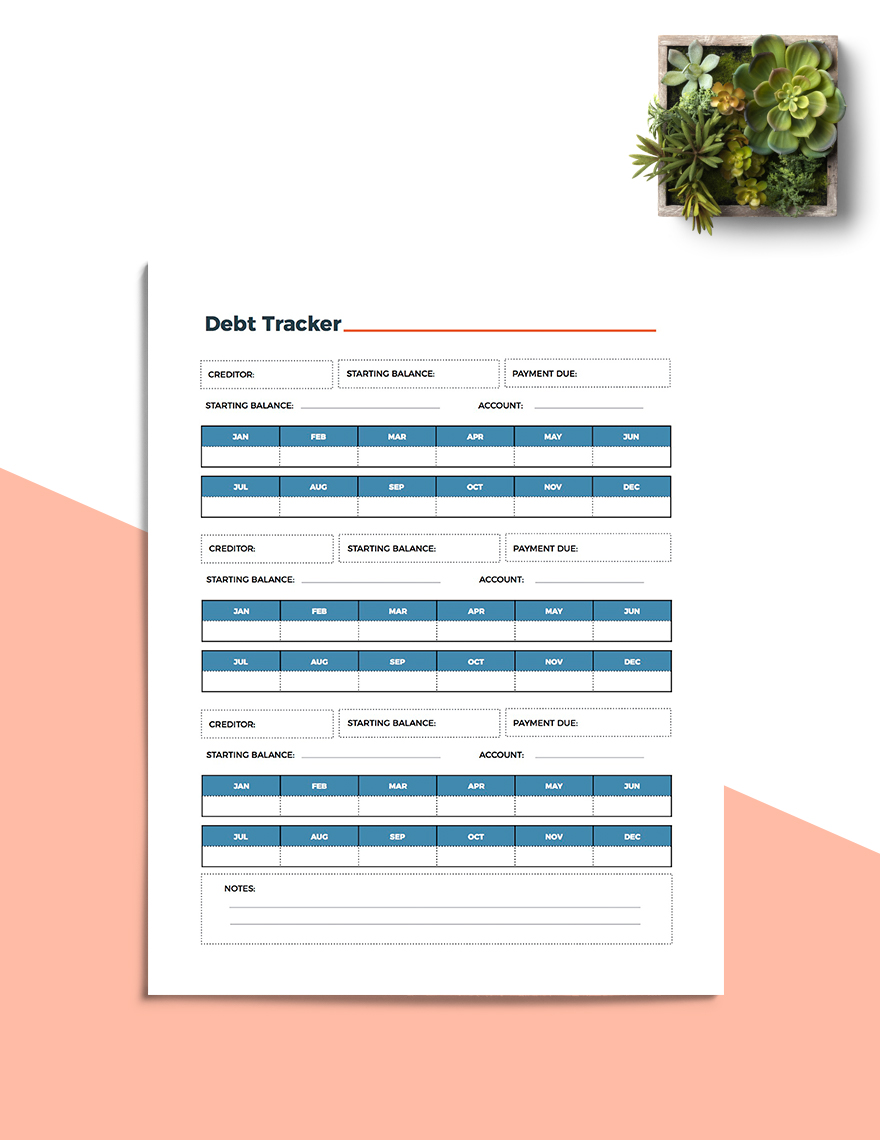 Printable Financial Planner Template