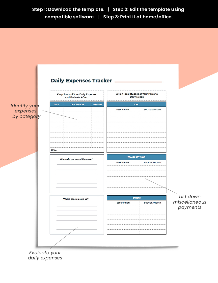 Printable Financial Planner Template