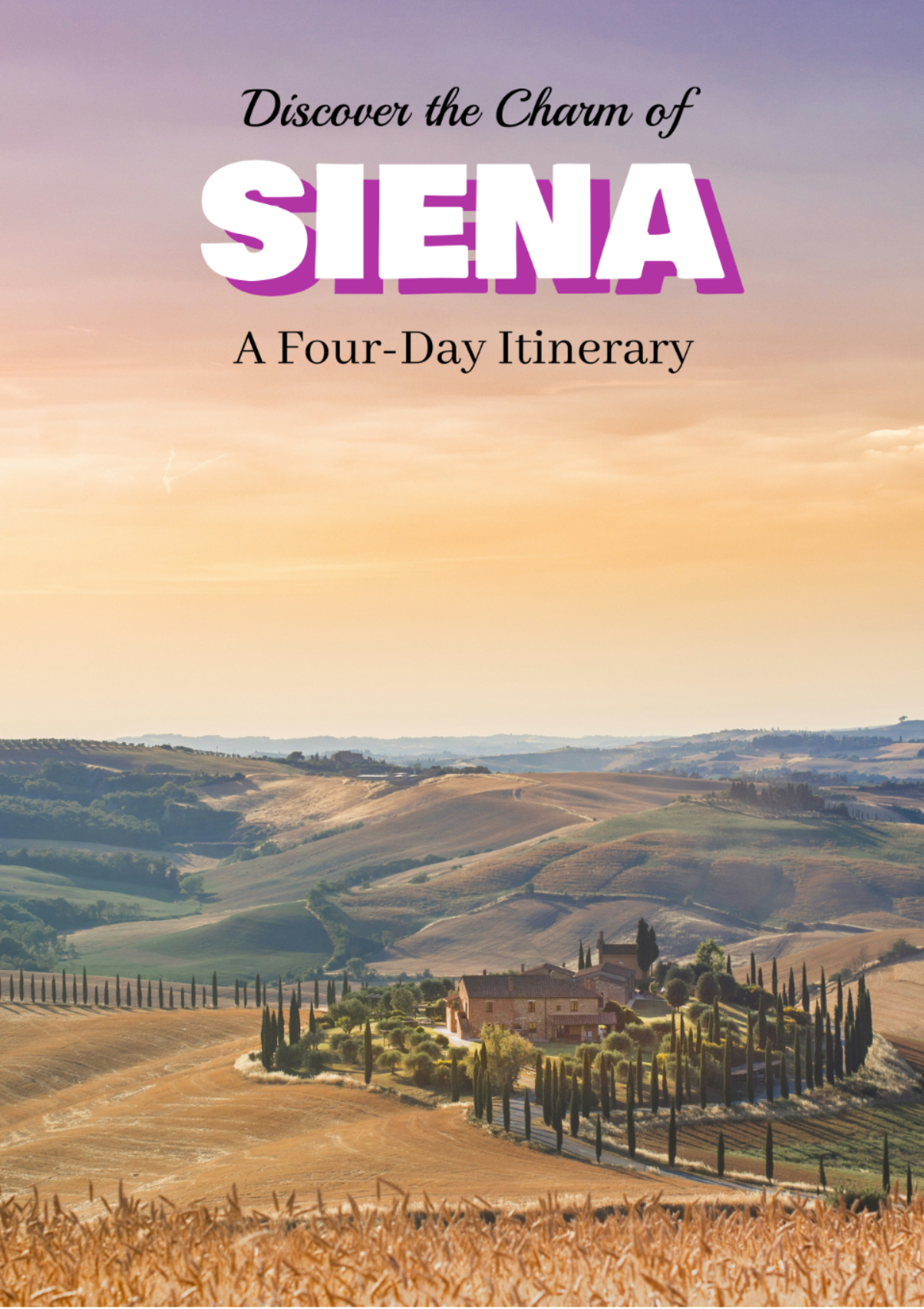 Siena Itinerary Template