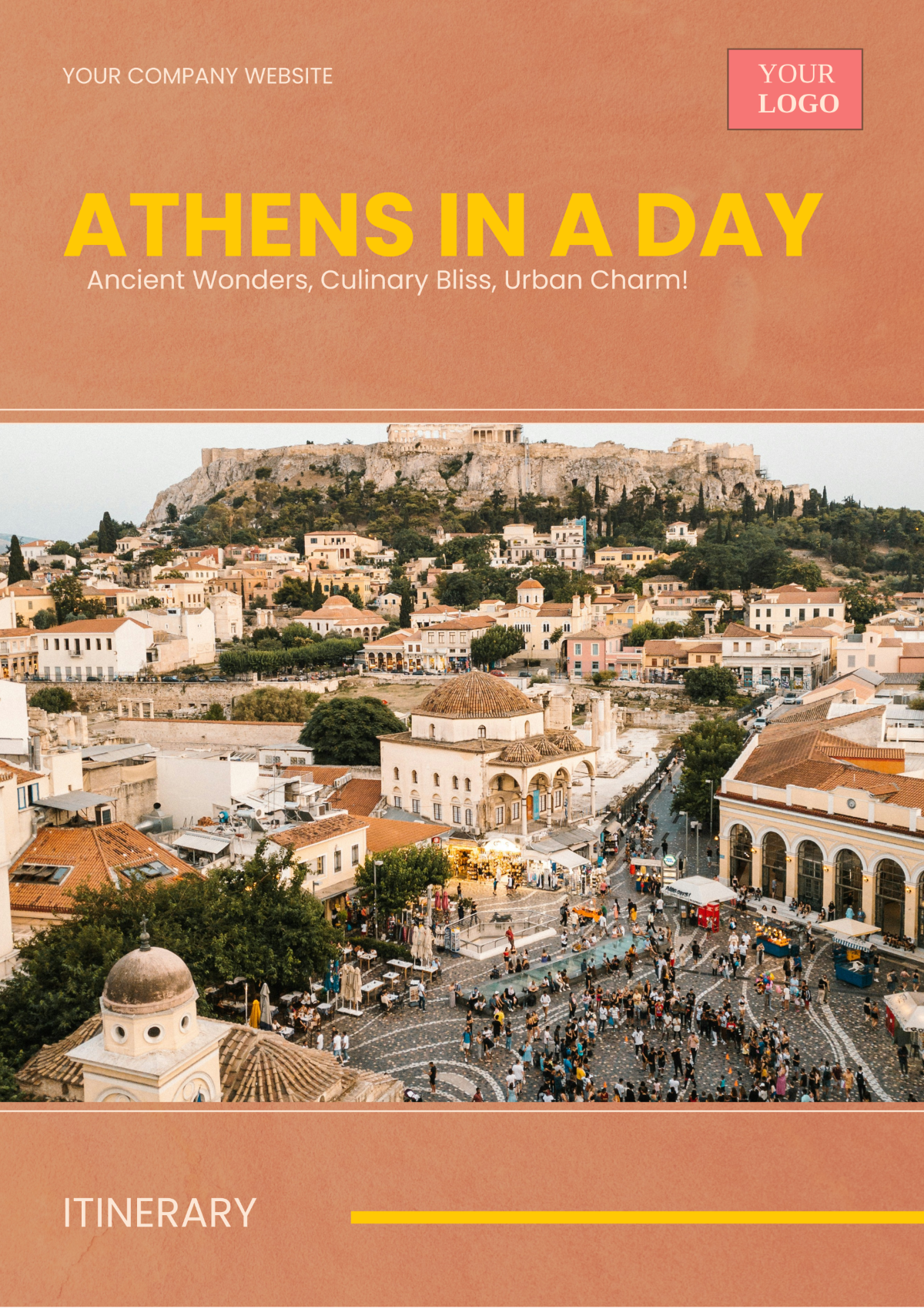 1 Day Athens Itinerary Template - Edit Online & Download