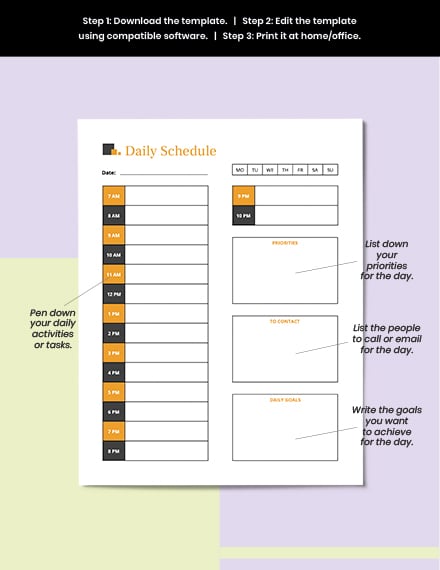 Printable Meeting Planner