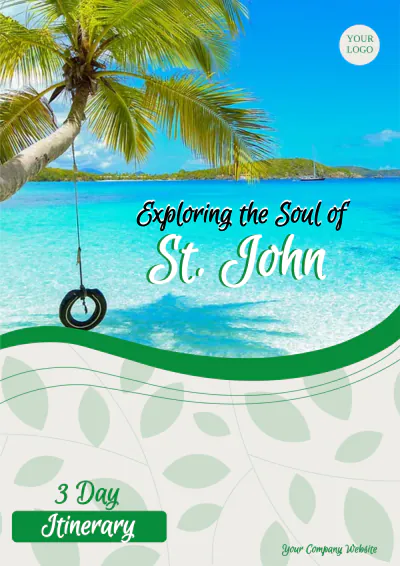 Free St John Itinerary Template to Edit Online