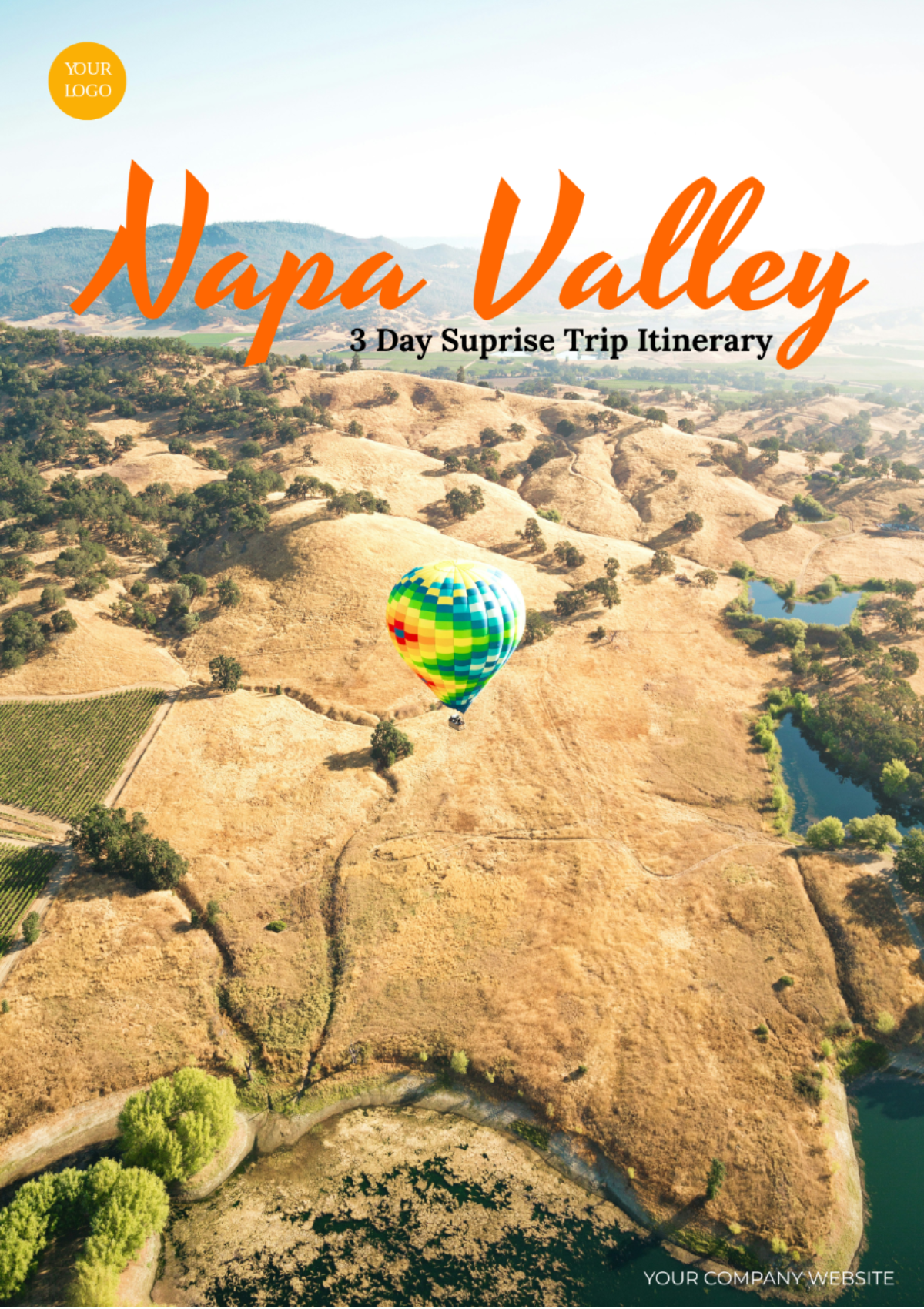 3 Day Napa Valley Itinerary Template