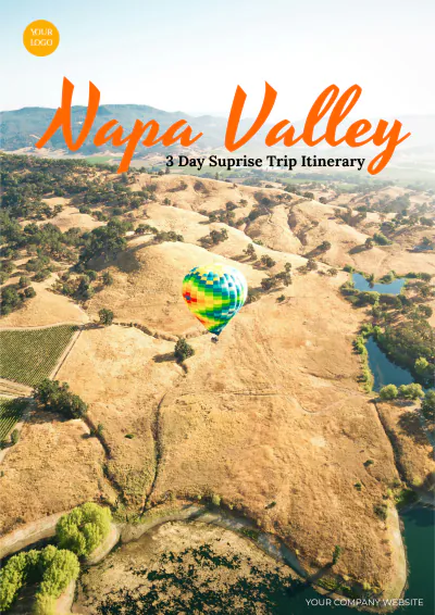Free 3 Day Napa Valley Itinerary Template to Edit Online