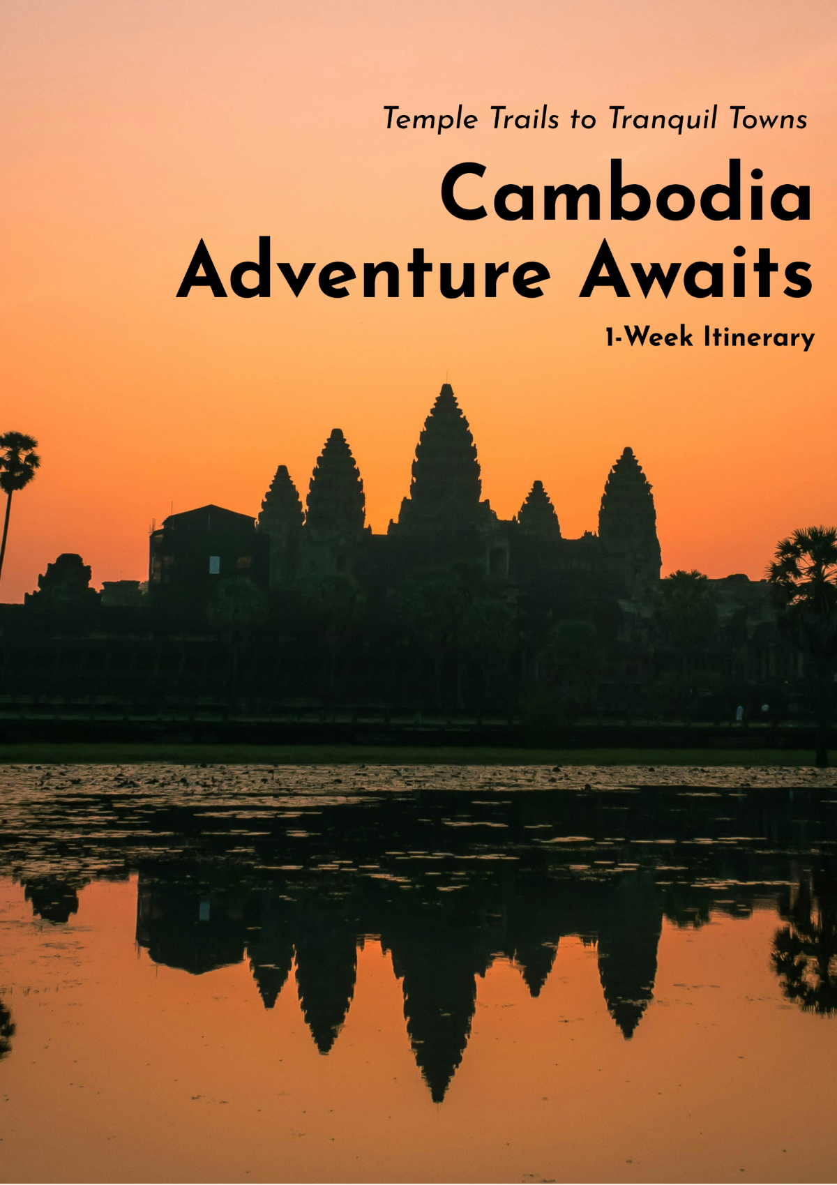 1 Week Cambodia Itinerary Template - Edit Online & Download