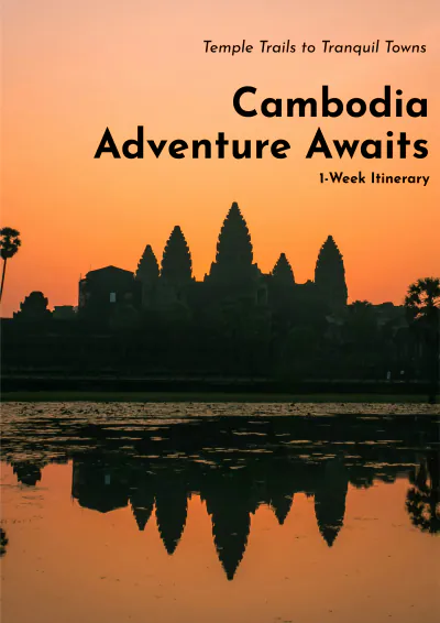 Free 1 Week Cambodia Itinerary Template to Edit Online