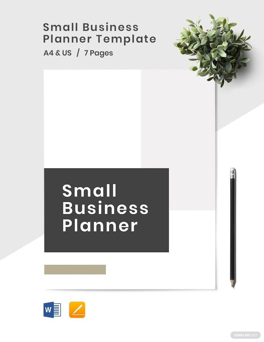 Sample Small Business Planner Template