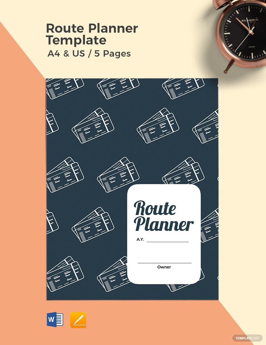 Route Planner Template in Word, Google Docs, PDF, Apple Pages