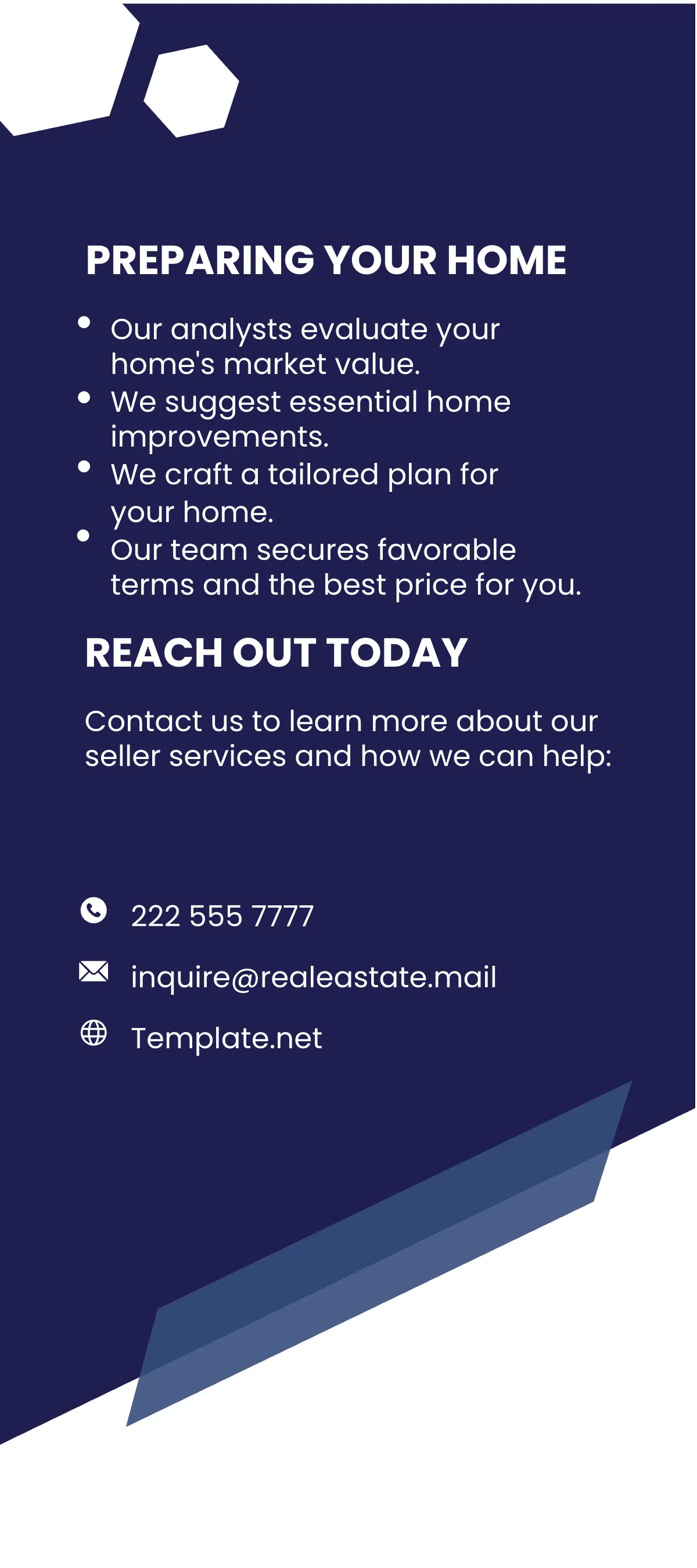 Free Home Seller???s Strategy Rack Card Template to Edit Online