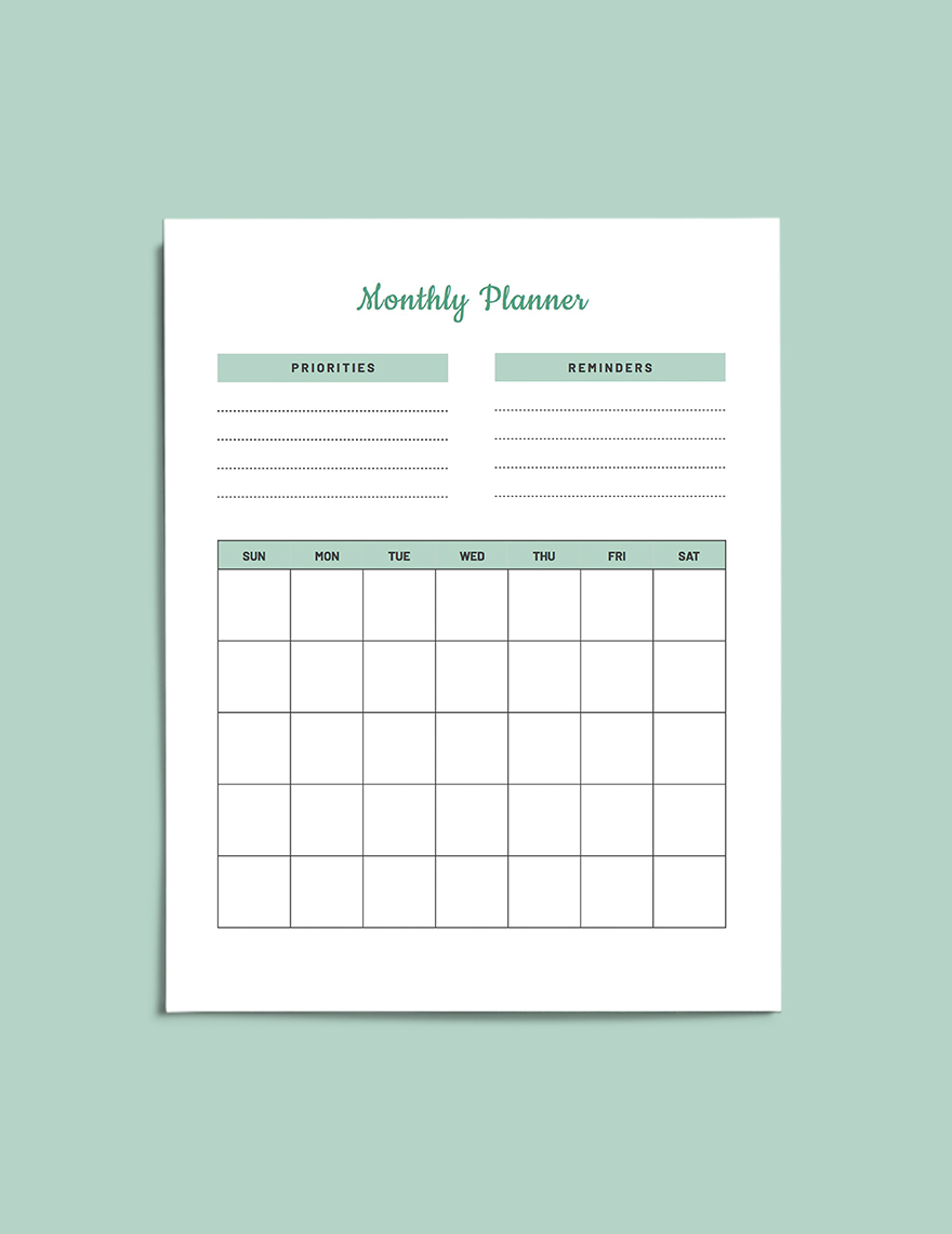 Life Planner Template