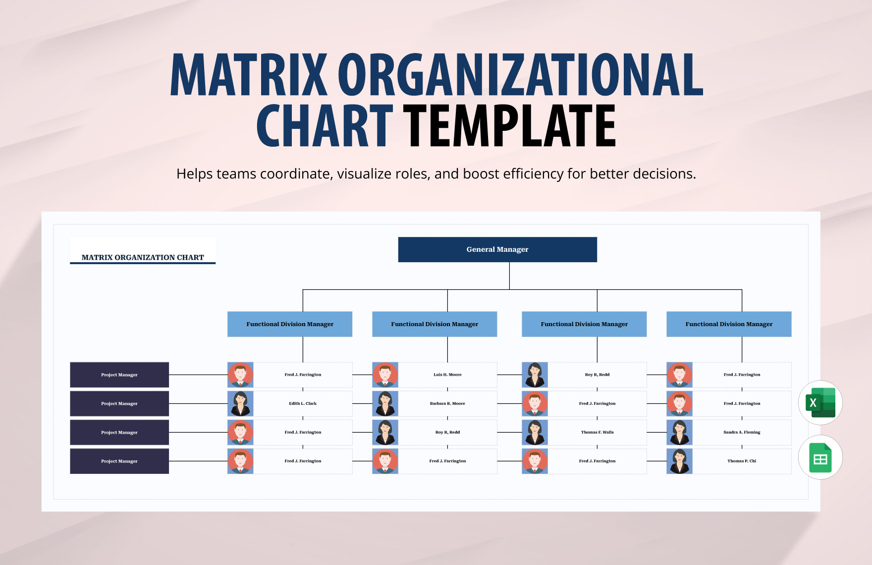 Editable Tree Organizational Chart Templates In Excel To Download