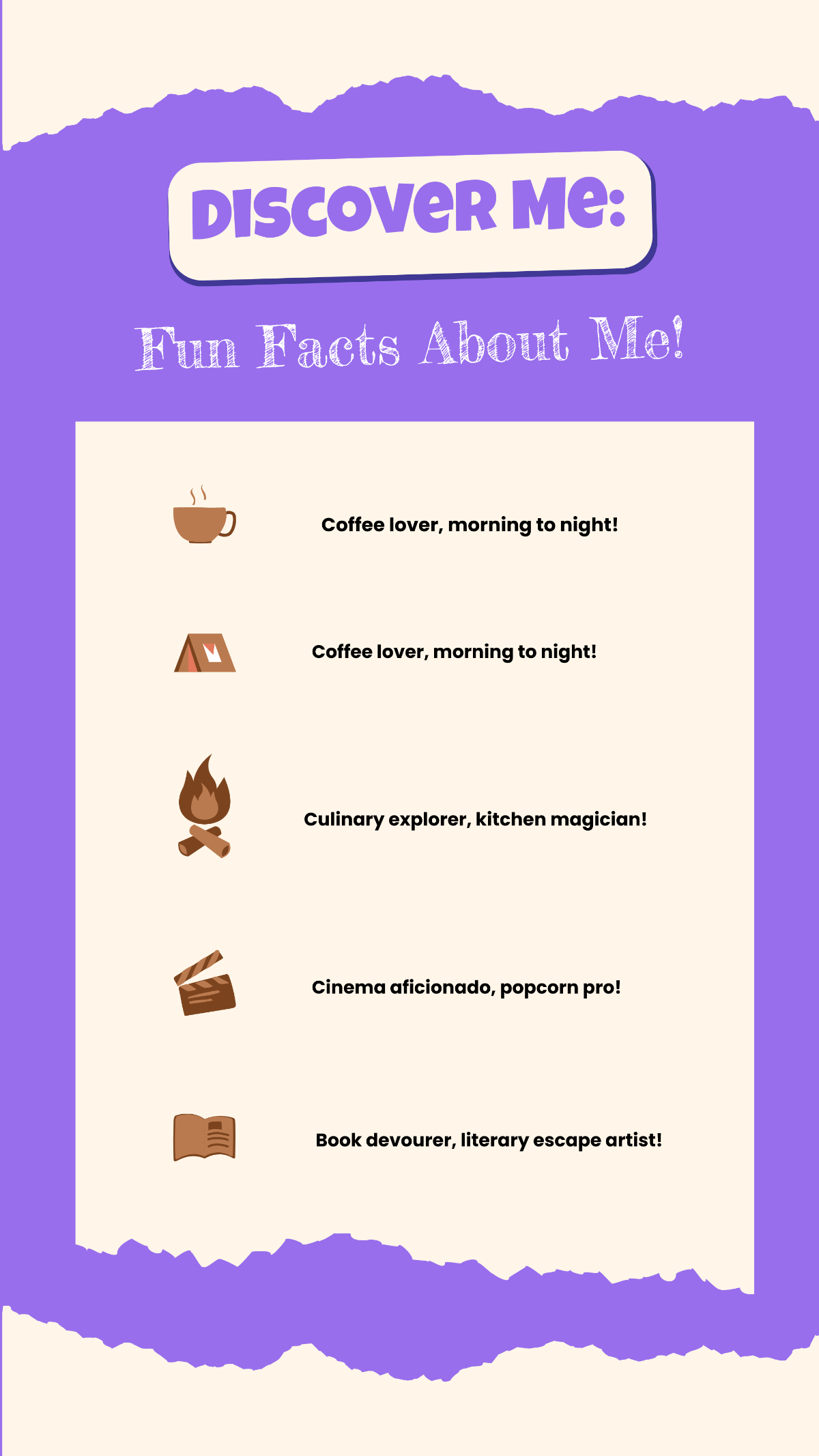 Free Get to Know Me Fun Facts About Me IG Post