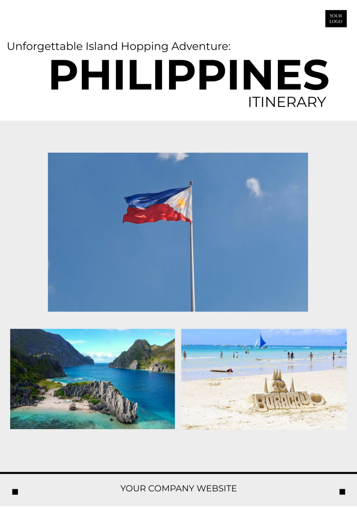 Philippines Island Hopping Itinerary Template