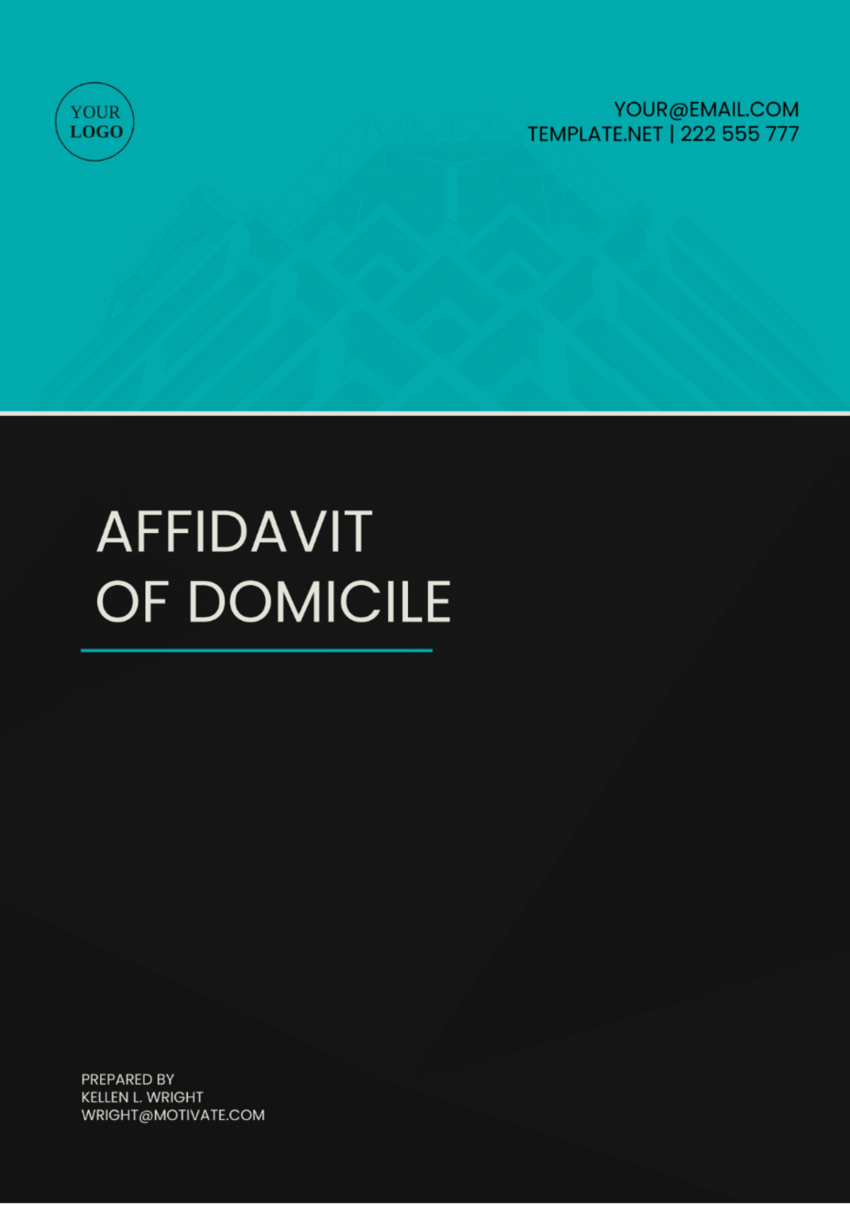 Florida Affidavit of Domicile Template - Edit Online & Download Example 