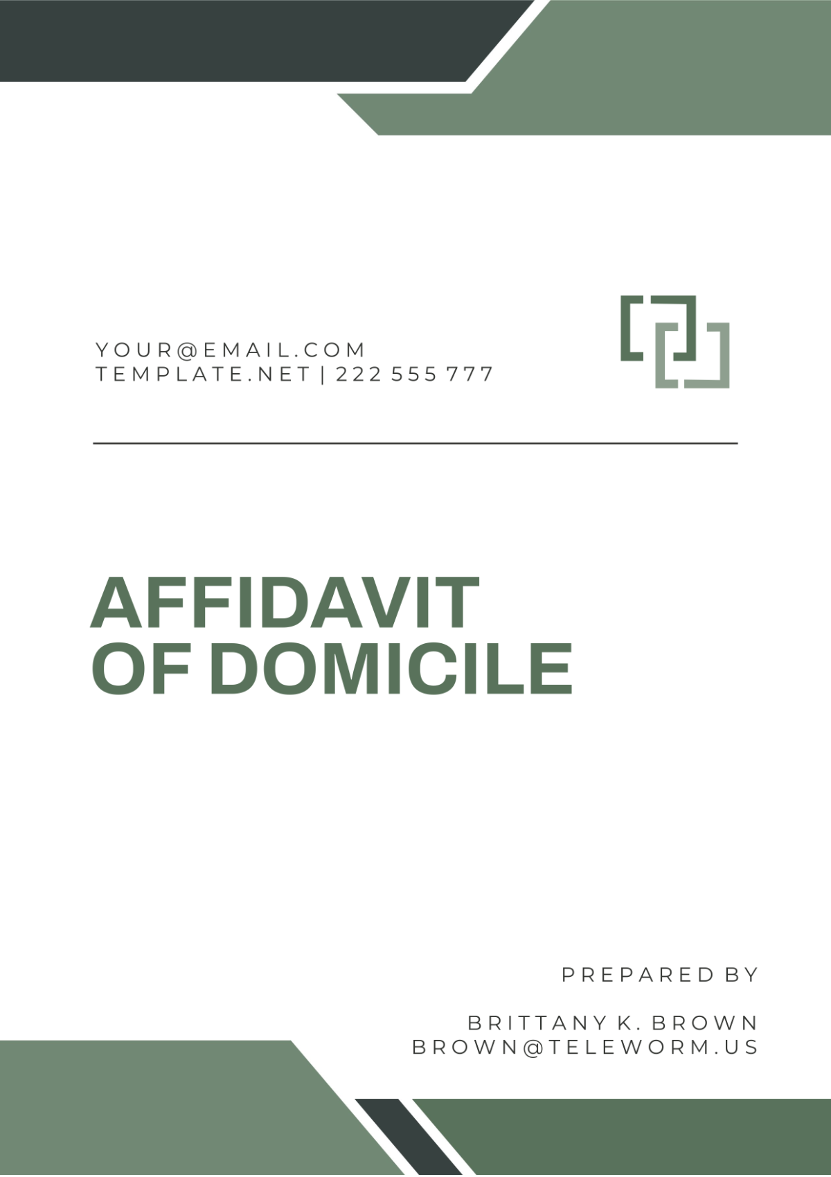 Georgia Affidavit of Domicile Template - Edit Online & Download