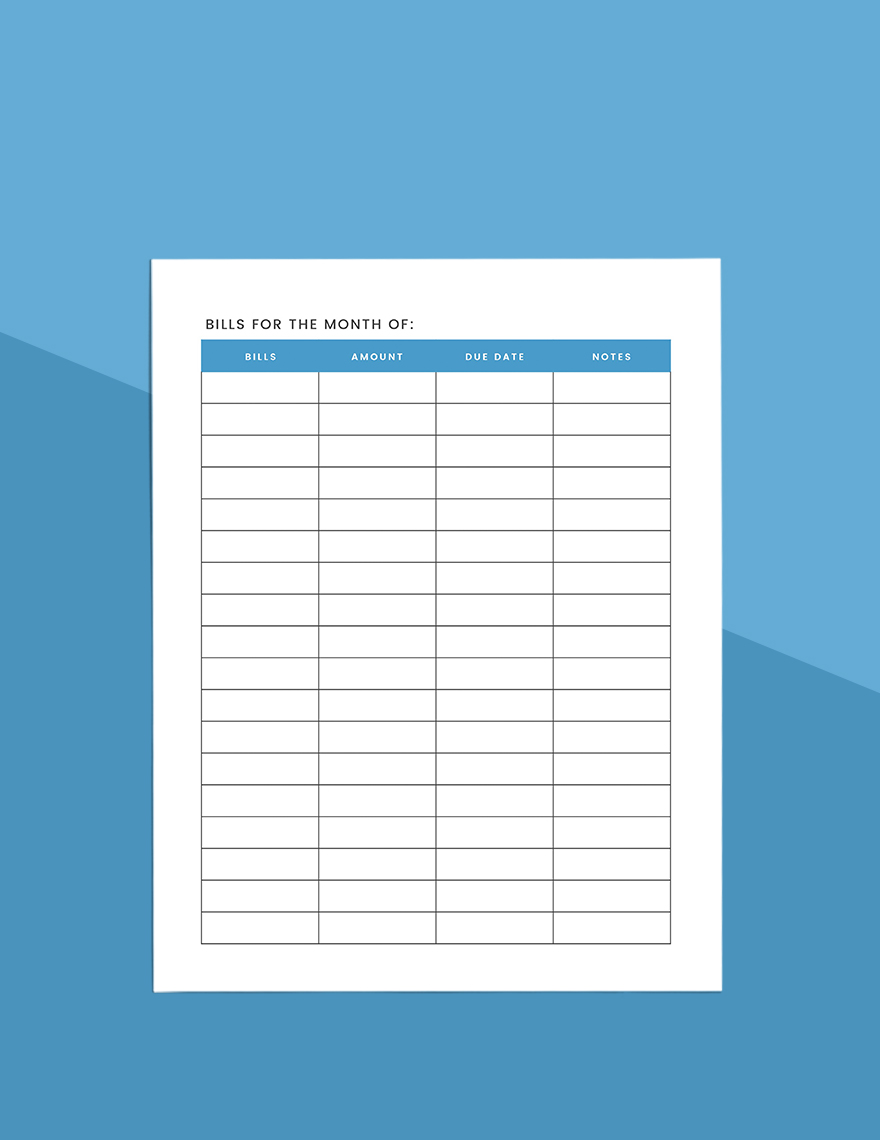 Monthly Planner Template Download in Word, Google Docs, PDF, Apple