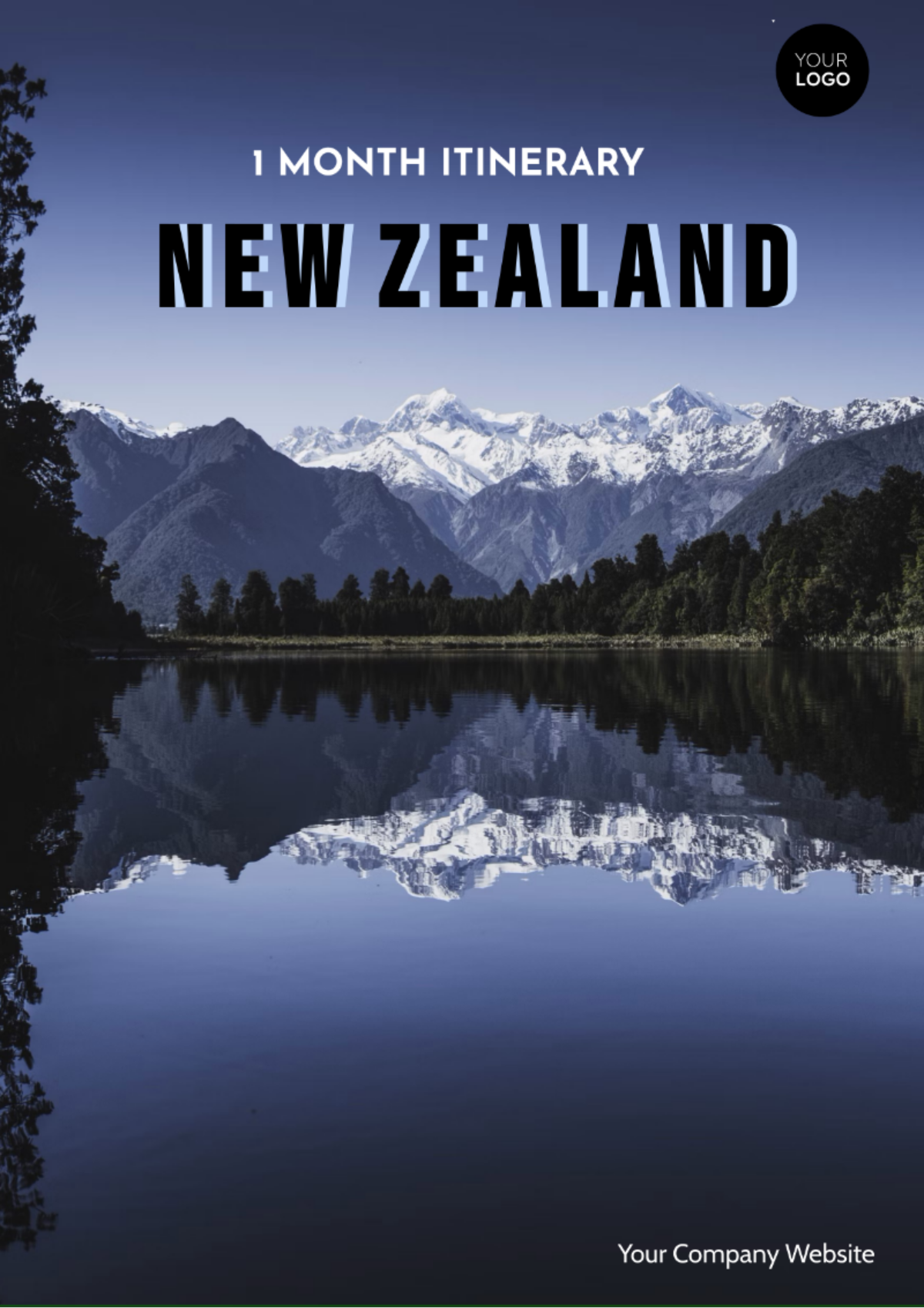 1 Month New Zealand Itinerary Template