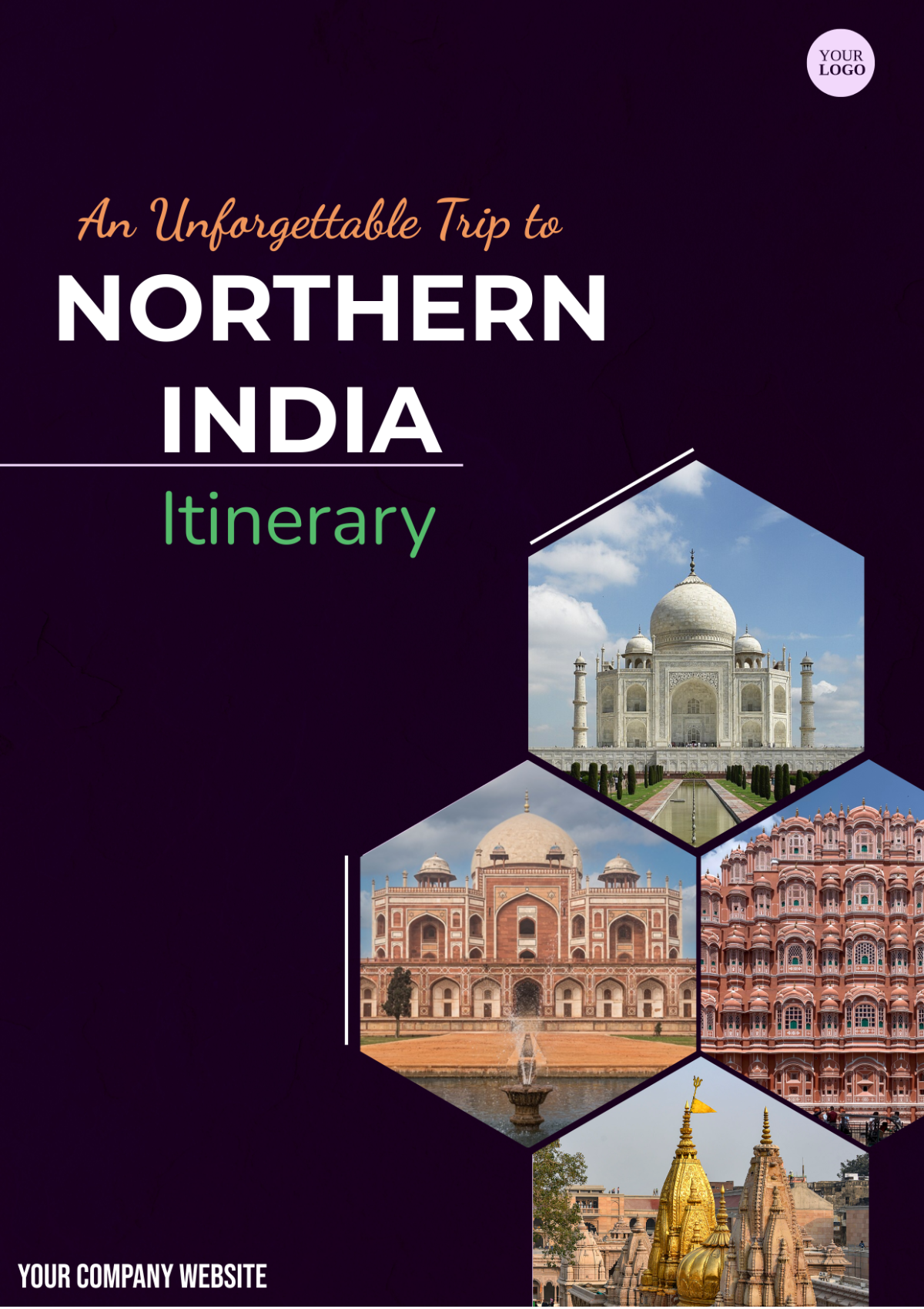 Northern India Itinerary Template - Edit Online & Download