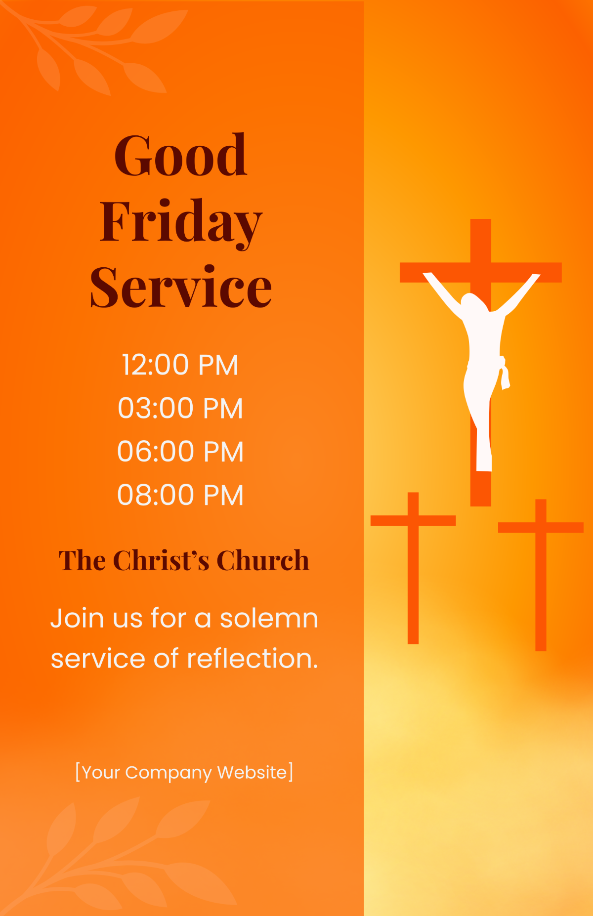 Free Good Friday Poster Template