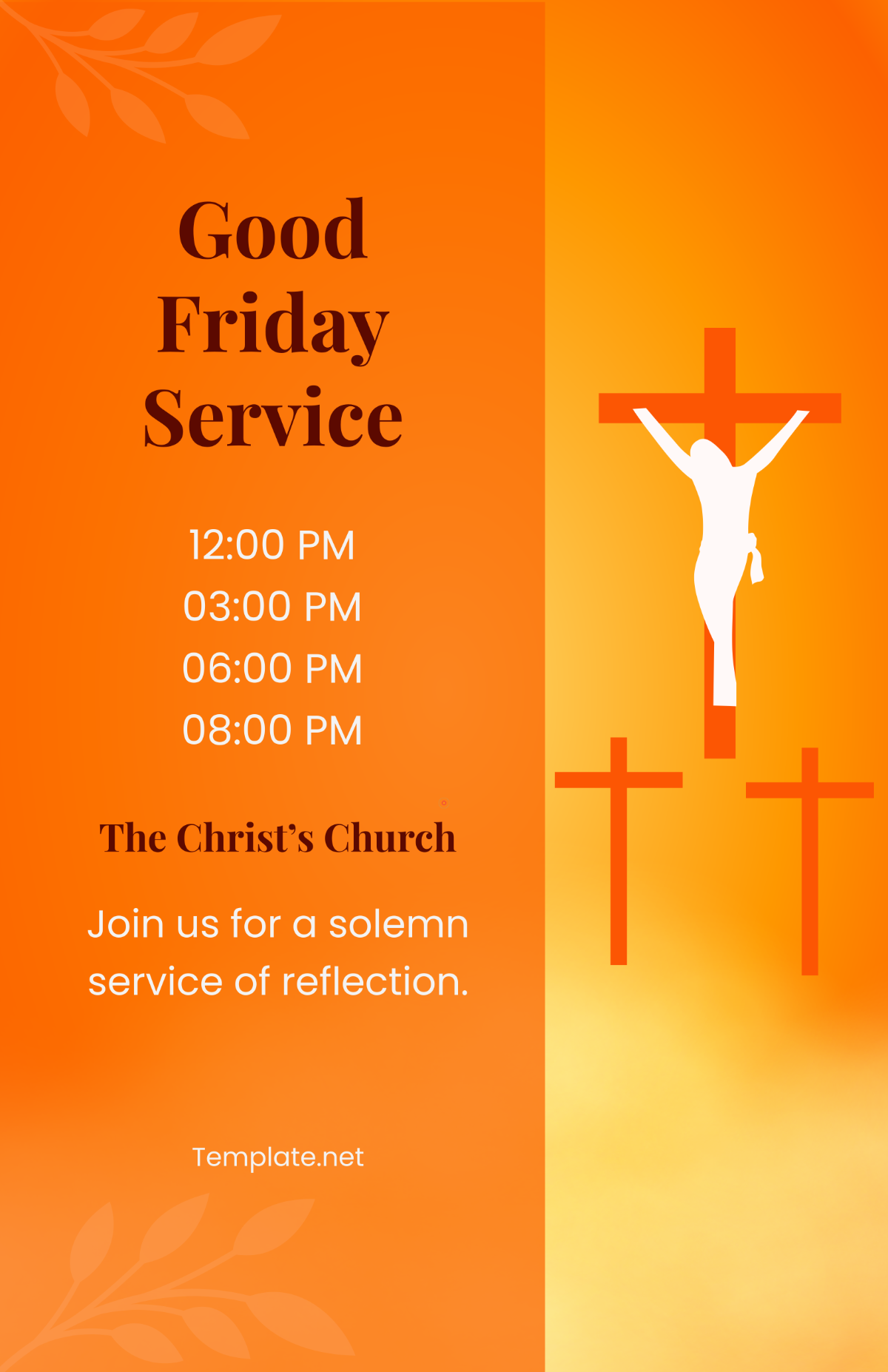 Free Good Friday Poster Template to Edit Online