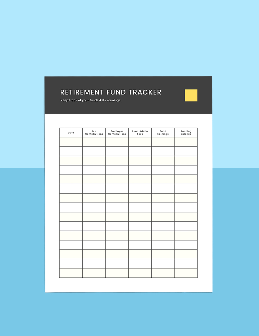 Retirement Financial Planner Sample