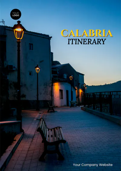 Free Calabria Itinerary Template to Edit Online