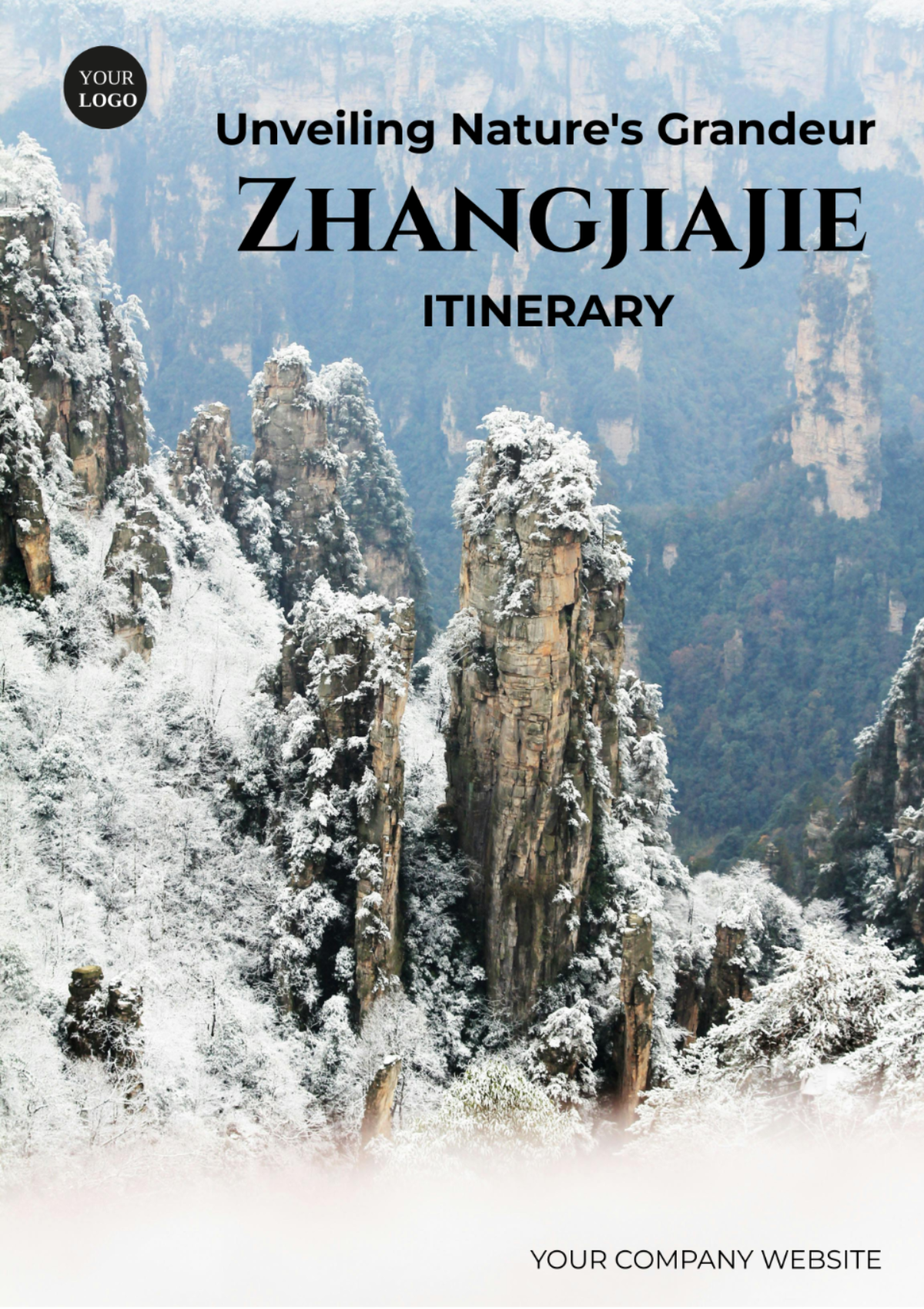 Zhangjiajie Itinerary Template