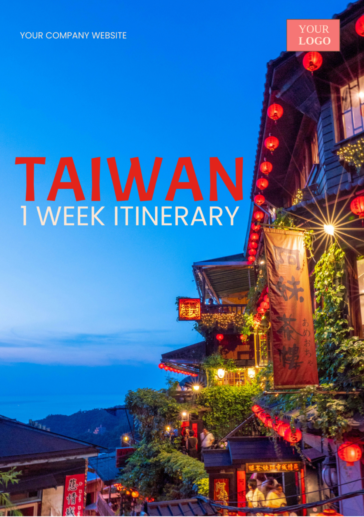 Free 1 Week Taiwan Itinerary Template