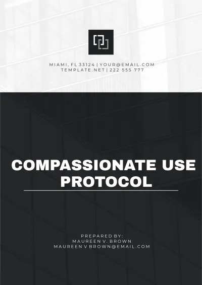Free Compassionate Use Protocol Template to Edit Online