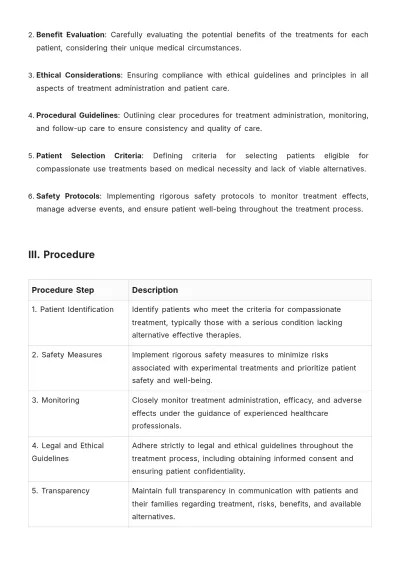 Free Compassionate Use Protocol Template to Edit Online